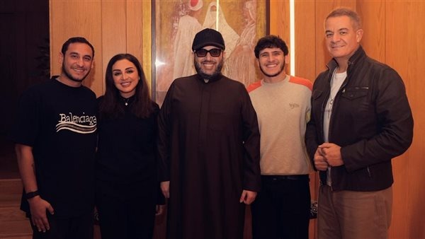 المستشار تركي آل الشيخ في ضيافة أنغام خلال زيارته للقاهرة