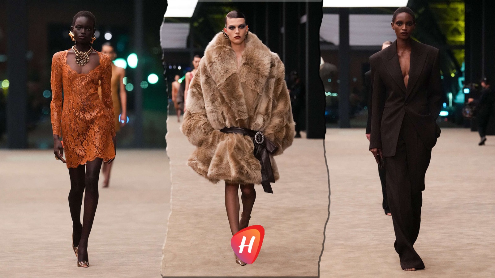 بيلا حديد في عرض Saint Laurent.. عودة 