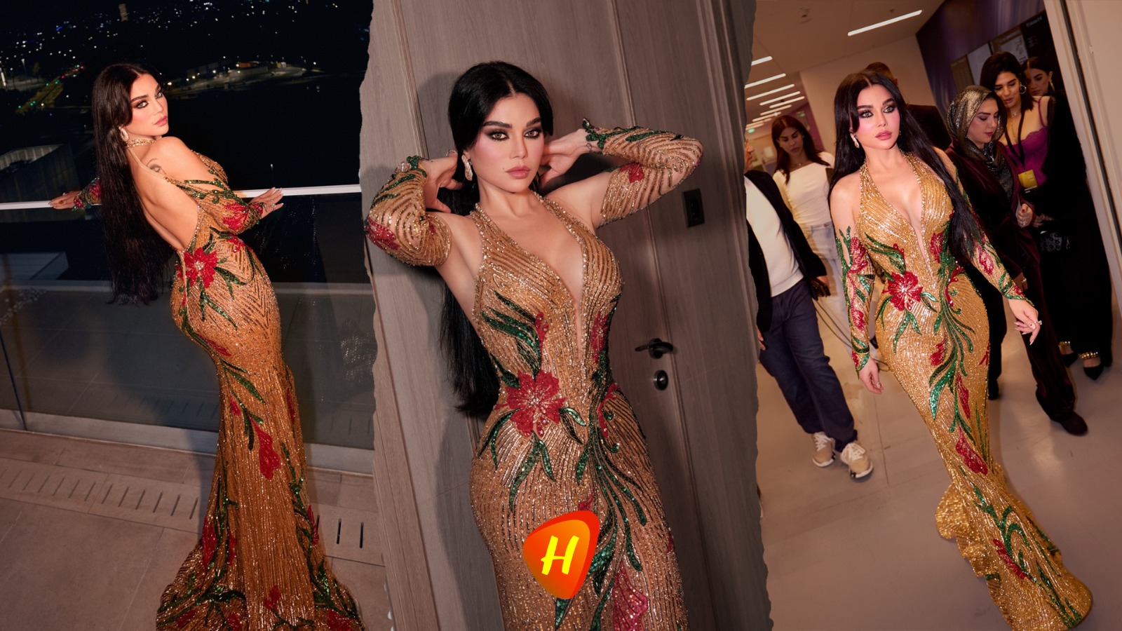 هيفاء وهبي… حورية الذهب بتصميم رامي سلمون