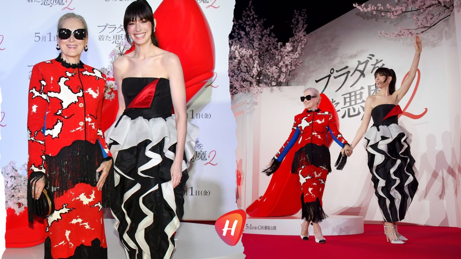 طوكيو تحت سحر آن هاثاواي وميريل ستريب… والترويج لـThe Devil Wears Prada 2 يتحوّل إلى عرض أزياء