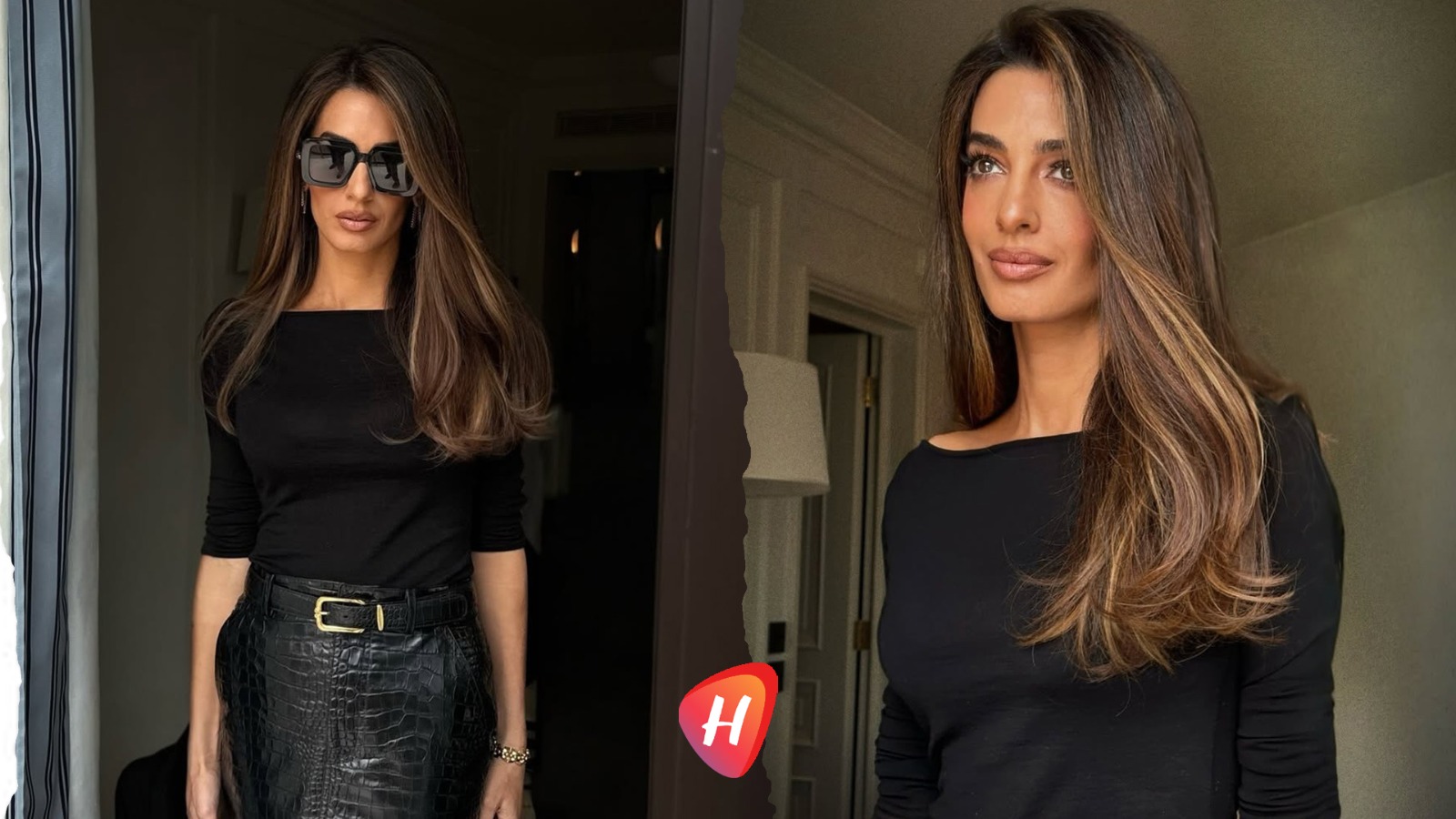 شعر أقصر وأفتح… أمل كلوني تتأنق بخط جديد من إيلي صعب