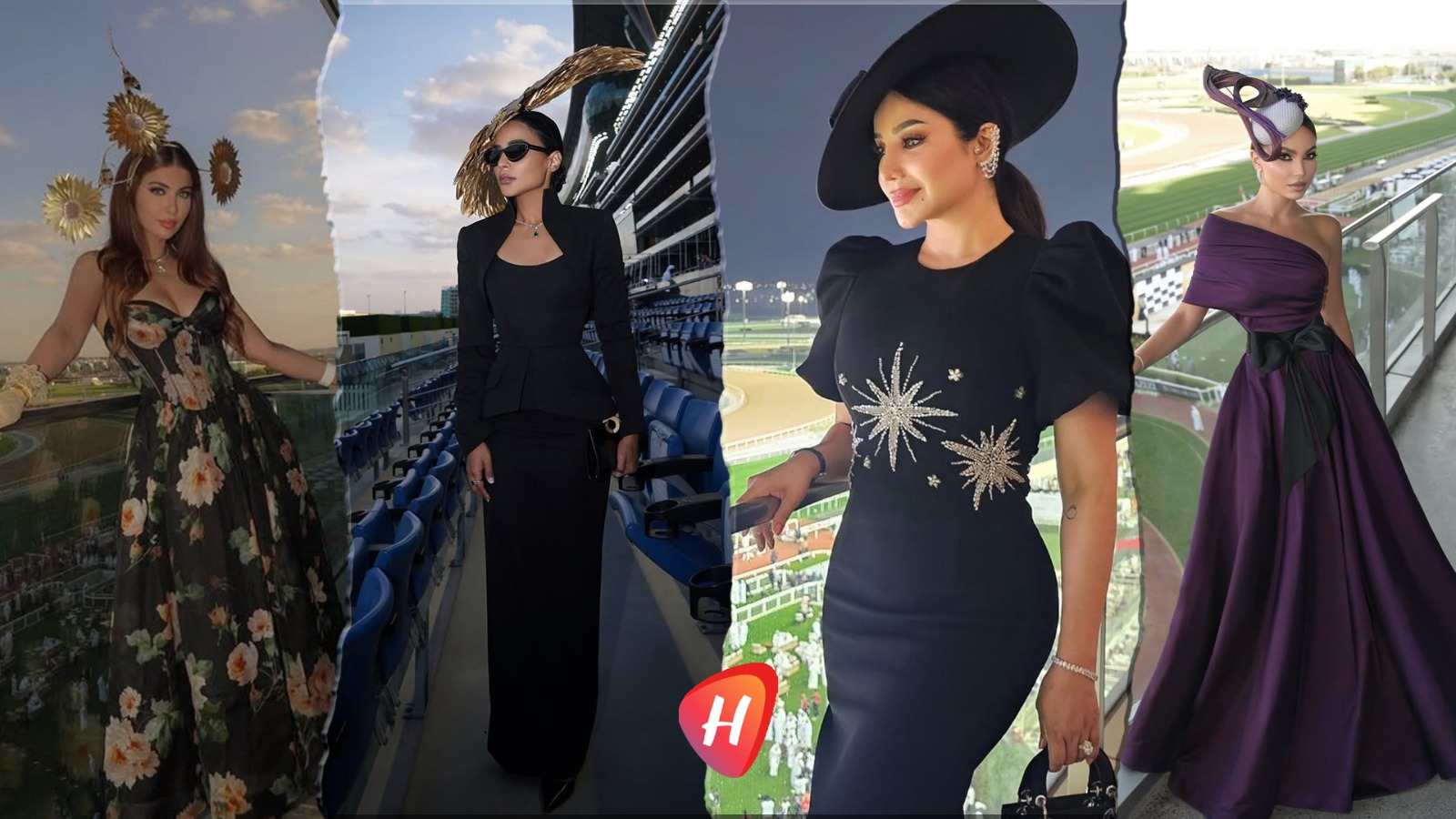 أناقة كلاسيكية وقبعات لافتة… نجمات  يخطفن الأنظار في كأس دبي العالمي للخيول2026