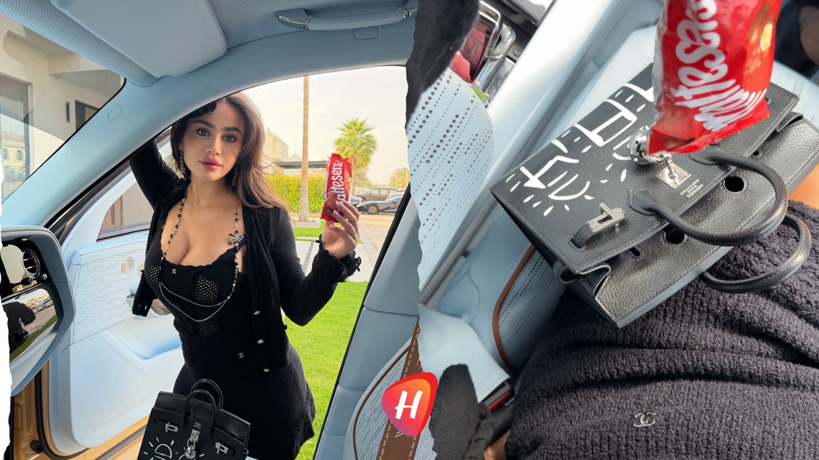 يومي خوري تكسر قواعد الفخامة.. لوك بسيط لحقيبة بـ 200 الف دولار