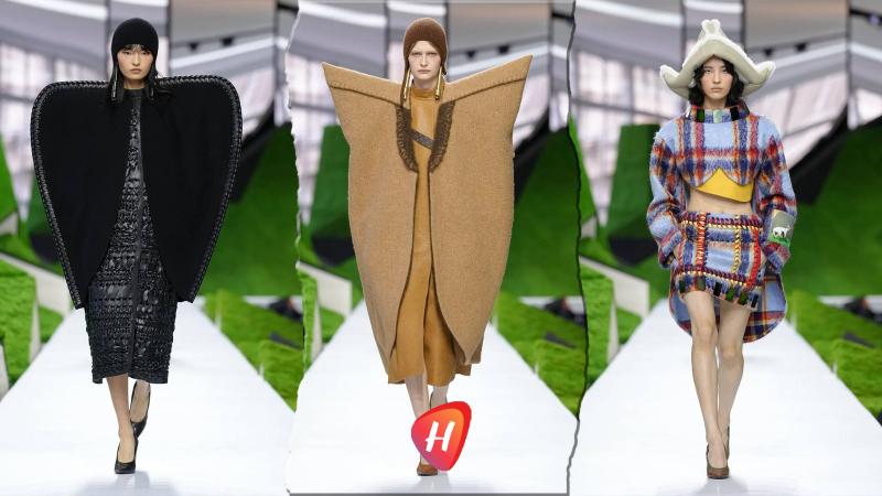 أزياء Louis Vuitton خريف 2026: أكتاف كأجنحة الطيور ومواد بدائية تعيد كتابة الطبيعة