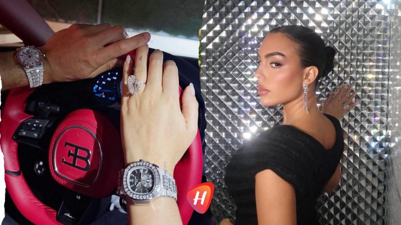 ساعةُ جورجينا رودريغز الماسية.. ثمنها مليون دولار وهذه مواصفاتها