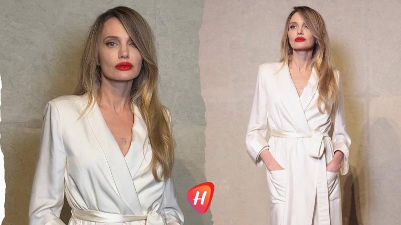 أنجلينا جولي برداء Tom Ford… تتخلى عن كل شيء إلا عن نقائها