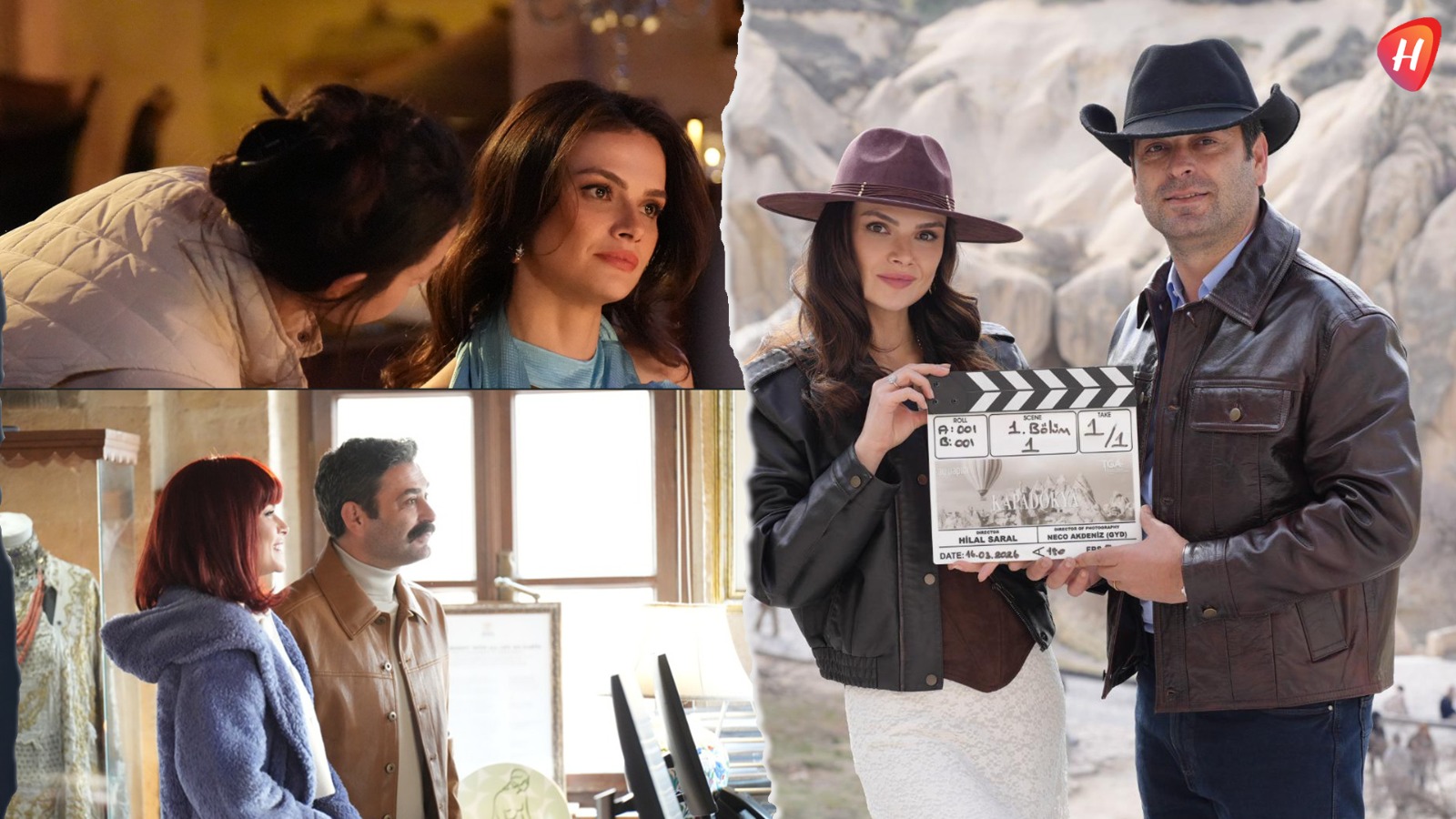 الصور الأولى مسلسل Go Türkiye الجديد تجمع نجمي المدينة البعيدة سينام أونسال وأوزان أكبابا