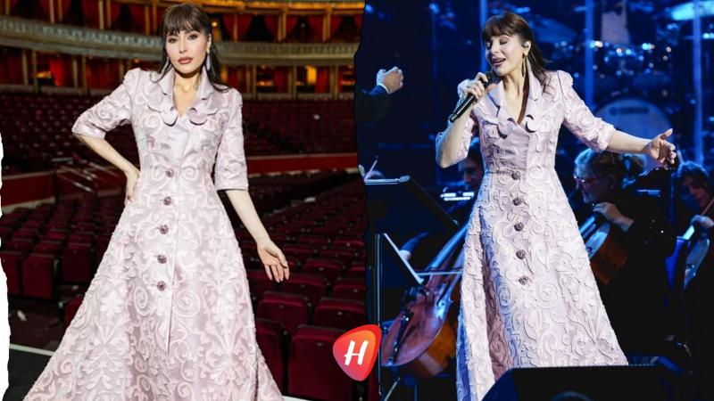 مزيج النغم والحرير… عبير نعمة تتوّج حضورها بإبداع جورج حبيقة في لندن