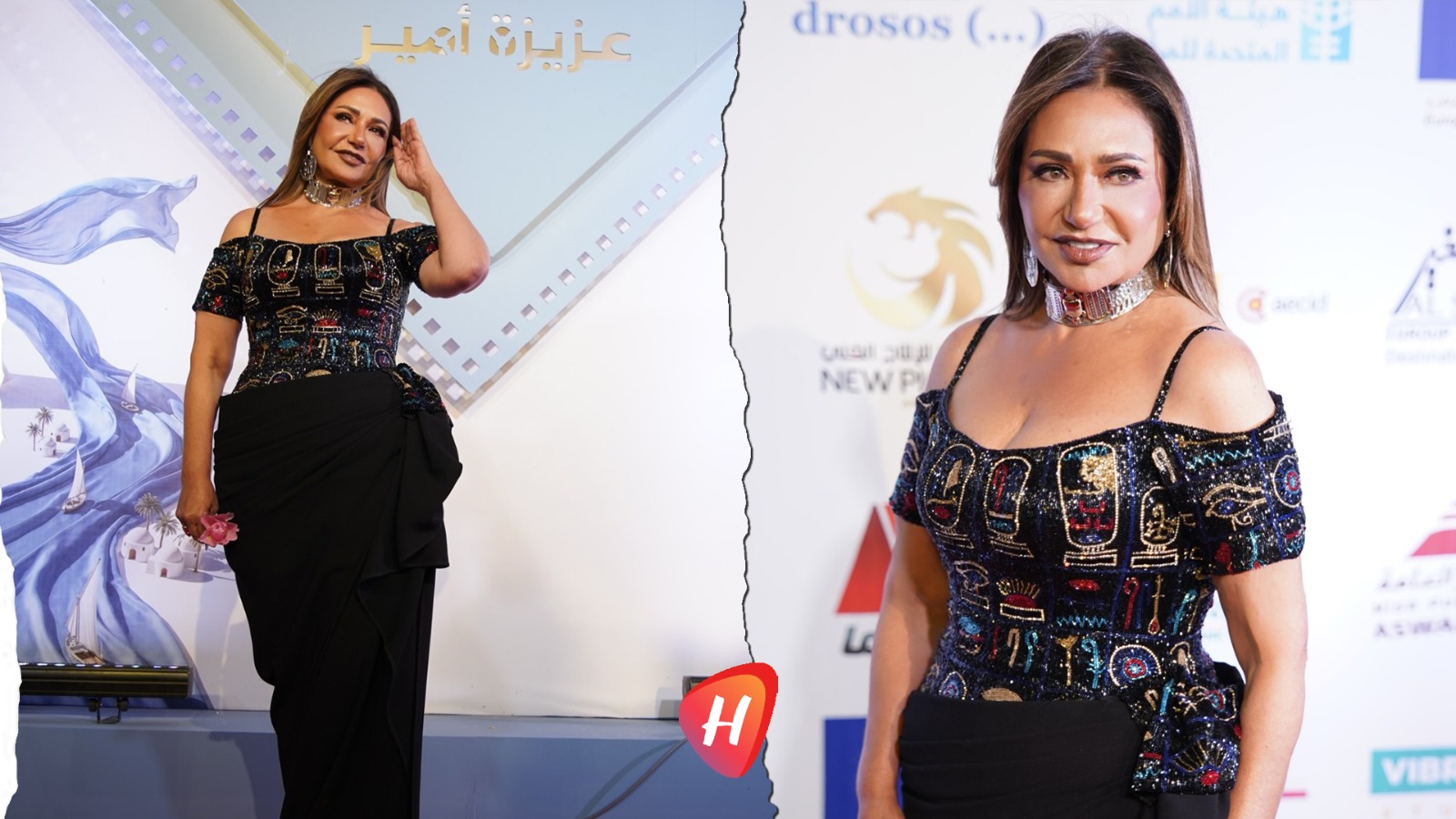 ليلى علوي.. إيزيس الفن تتألق بلمسات فرعونية في مهرجان أسوان