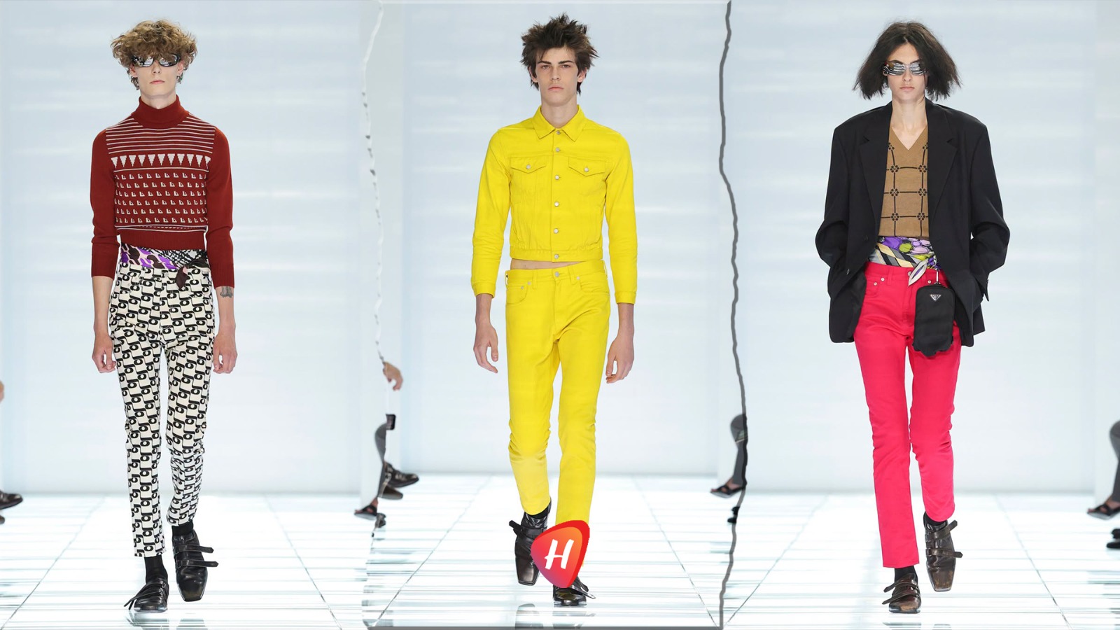 أسبوع ميلانو للموضة الرجالية 2027.. Prada تعيد صياغة القصات الضيقة والألوان الصاخبة