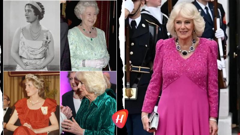 طقم 'أميتيست كنت'.. إرث ملكي عابر للأجيال: من الملكة الأم والأميرة ديانا إلى تألق الملكة كاميلا