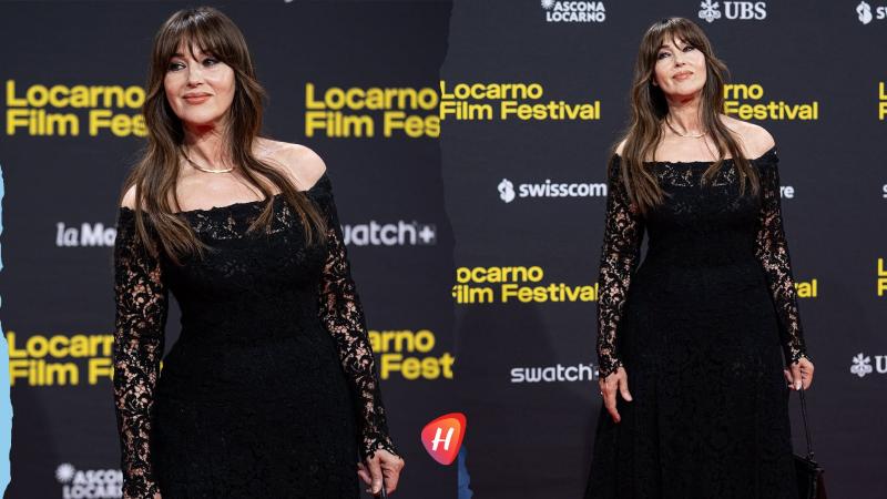 مونيكا بيلوتشي بأناقة Fendi الفخمة تفتتح فيلمها في مهرجان لوكارنو