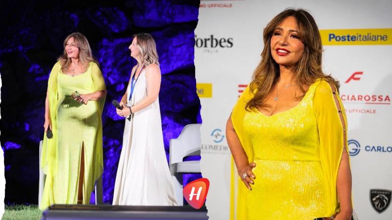 ليلى علوي تحصد التكريم  في إيطاليا ..شمس السينما العربية بإطلالة صفراء تفيض بالحيوية