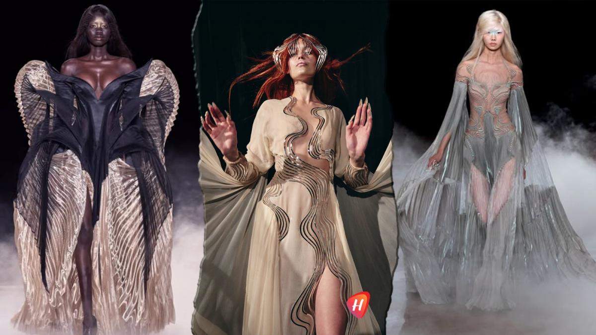 سحر أزياء  Iris van Herpen يتخطى البصر..ظواهر كونية تمشي على مسرح العرض