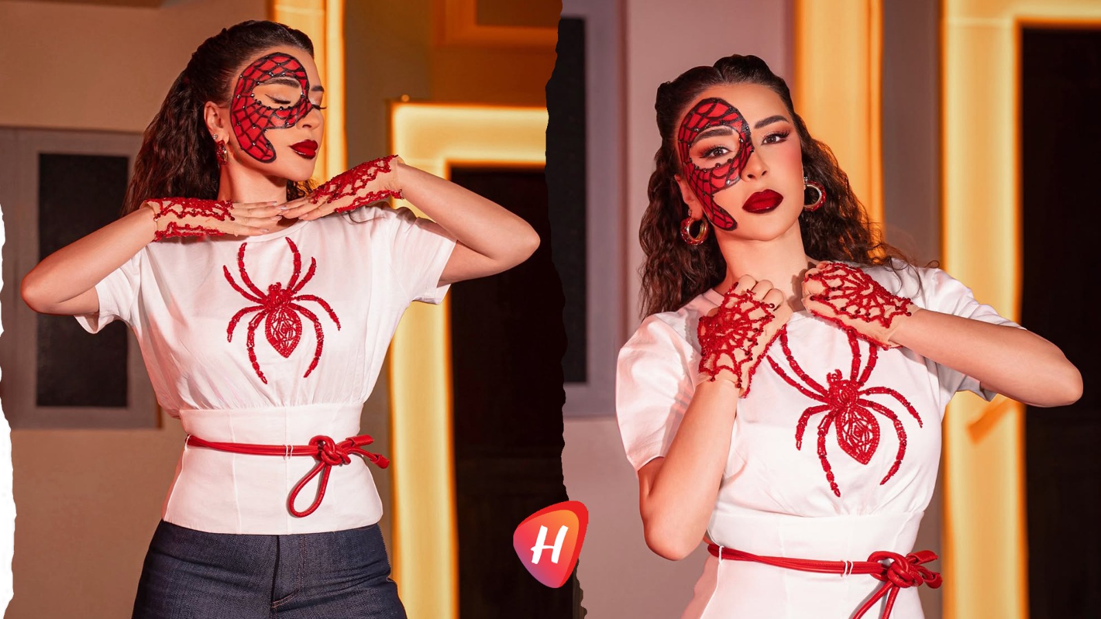 Spider M : ماغي بوغصن  تحول الأزياء والمكياج إلى خيوط مسرحية بطلتها