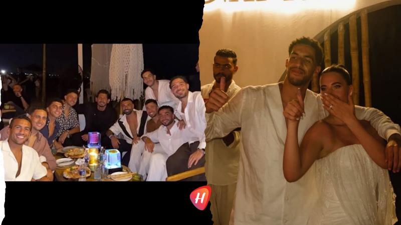 محمد صلاح يخطف الأنظار في عقد قران مصطفى شوبير