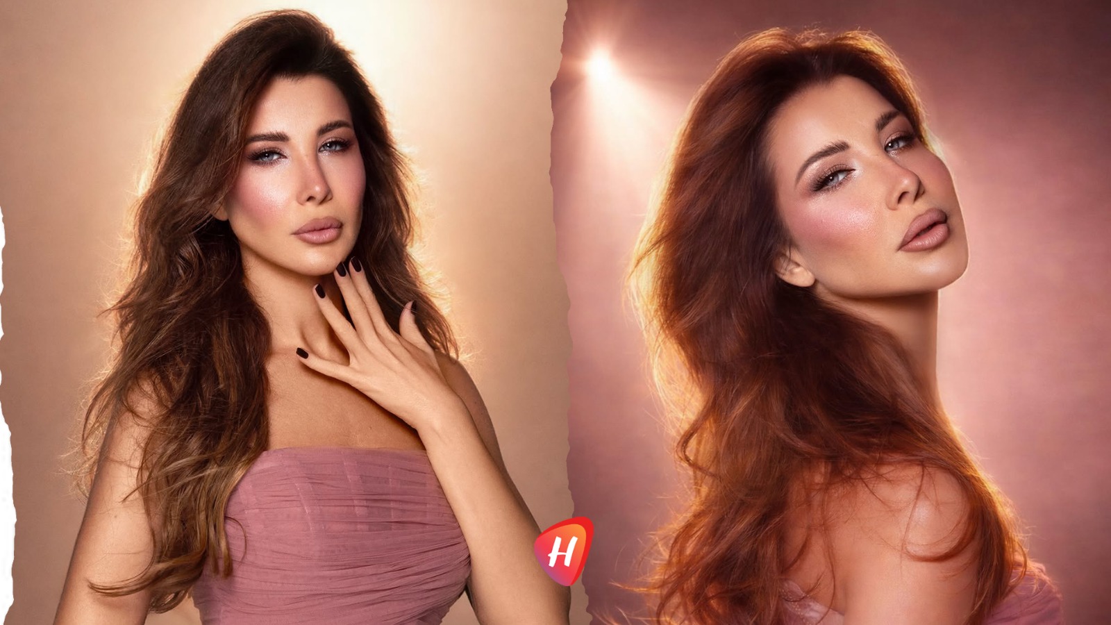 نانسي عجرم تلمّح لولادة فصل فني جديد ..نظرات حالمة وضوء خافت