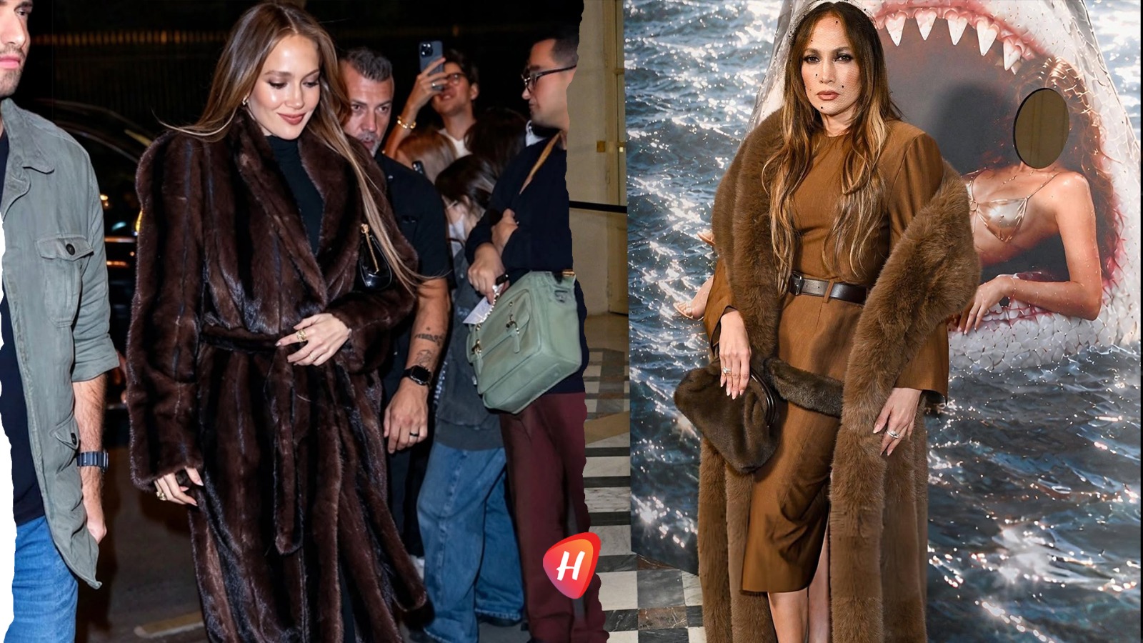 أيقونة أسابيع الموضة: جينيفر لوبيز تُسحر باريس بتدرجات البني منStella McCartney