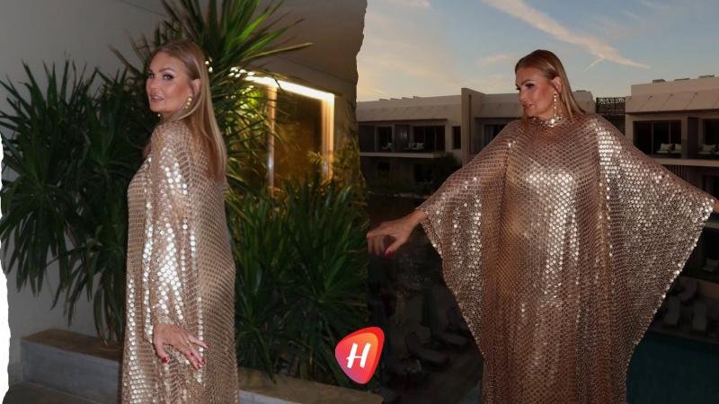 يسرا تكسر غموض الأسود في الجونة... ذهبٌ معدني يضيء أناقتها بتوقيع Taller Marmo