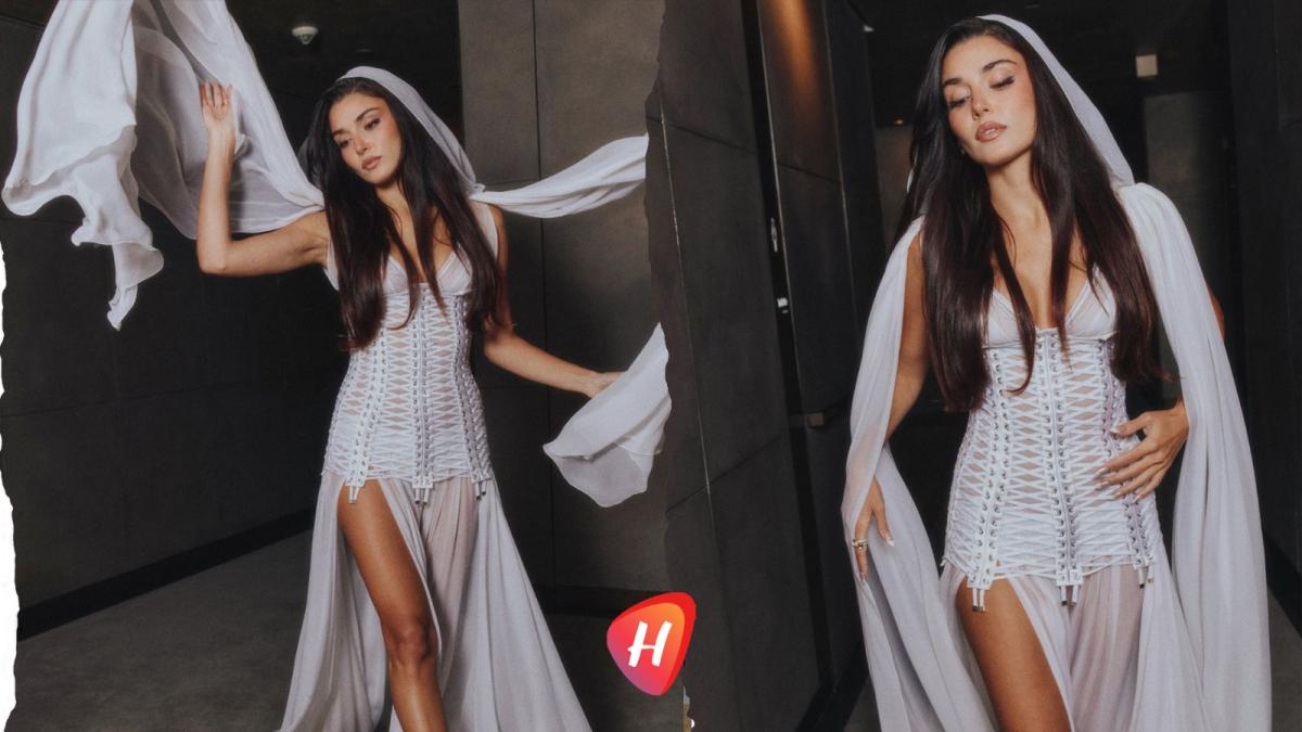 هاندا أرتشيل في ميلانو بأناقة Dolce&Gabbana..ثوب الغموض والإثارة