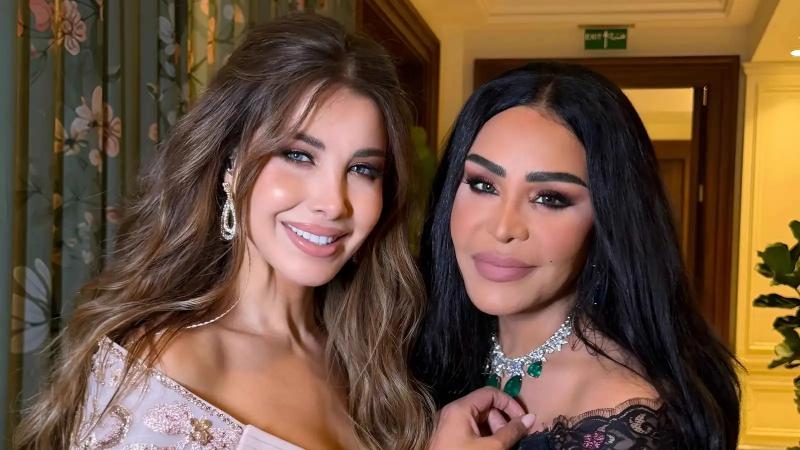 نانسي عجرم تفاجئ أحلام برسالة مؤثرة بعد لقائهما في الكويت.. ماذا قالت لها؟